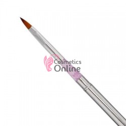 Pensula de unghii pentru constructie acril mov cu capac nr. 4 art PU33